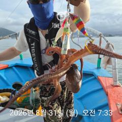 암초 포인트 문어 낚시 사진