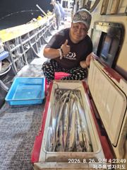 8월25일 갈치조황 사진